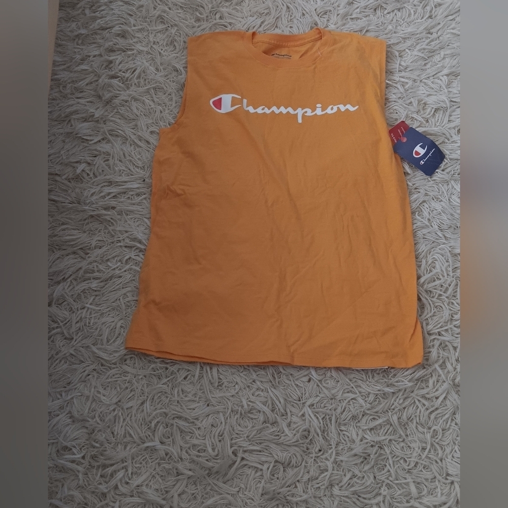Champion Men's Orange Tank Top SZ M NWT